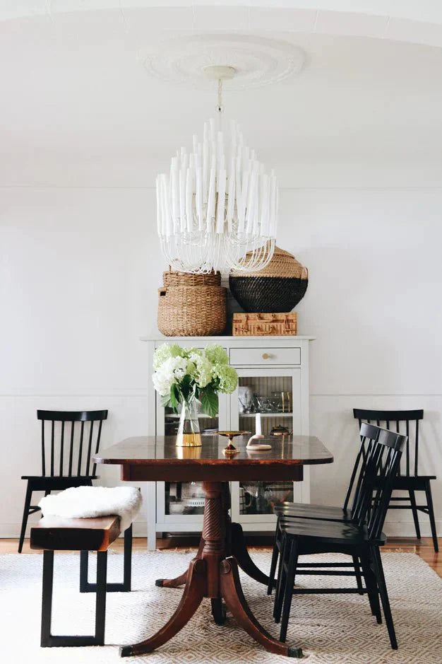 5/6 - Light Modern Branch Modeling Chandelier in White or Black for Stylish Interiors - 5 Lights / D21"*H29"WhiteWarm LightJoyfuzzy