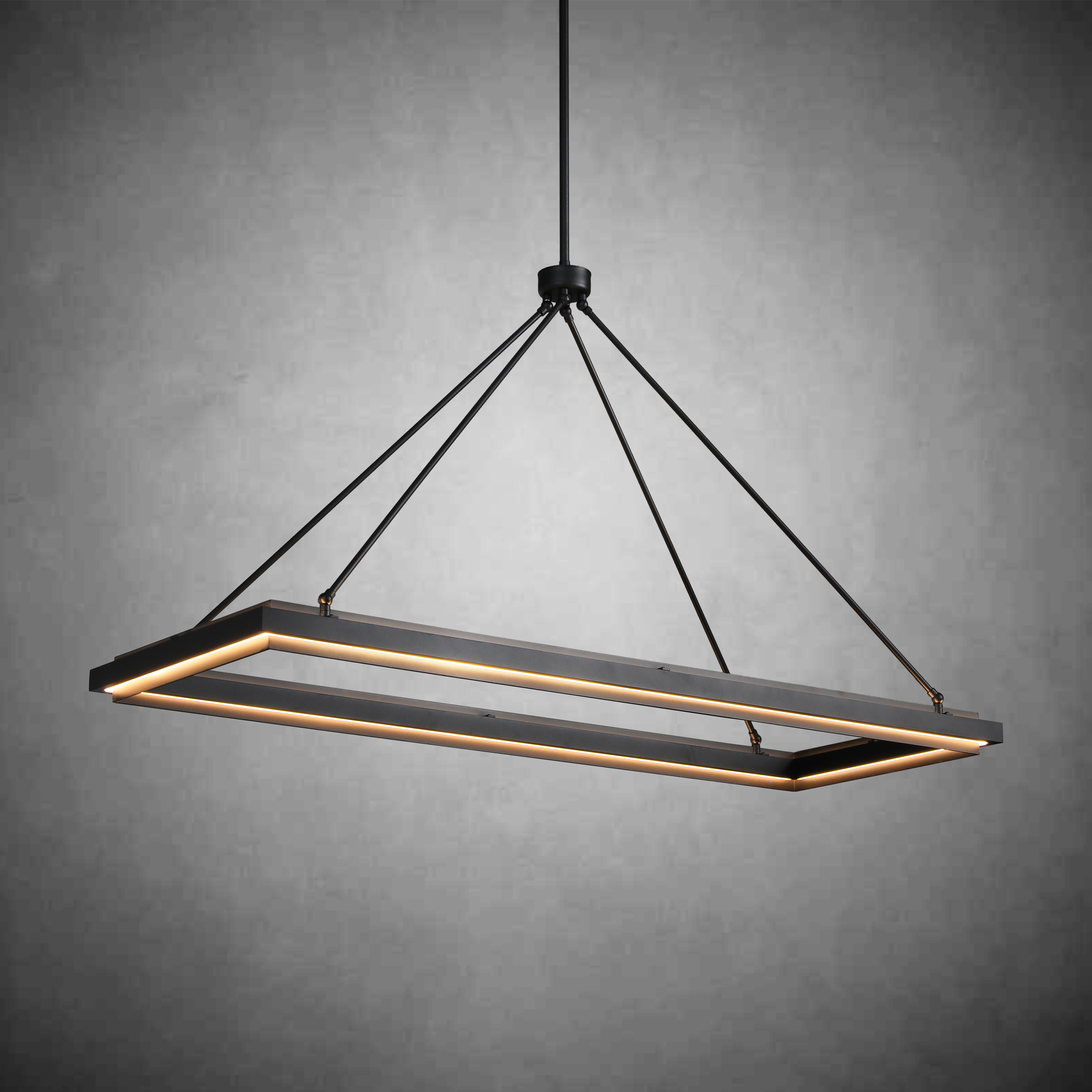 Peral Rectangular Chandelier 50"62"