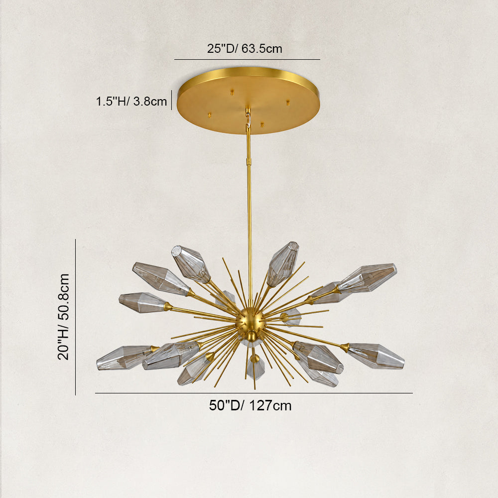 Misty Luxury Smoke Crystal Chandelier