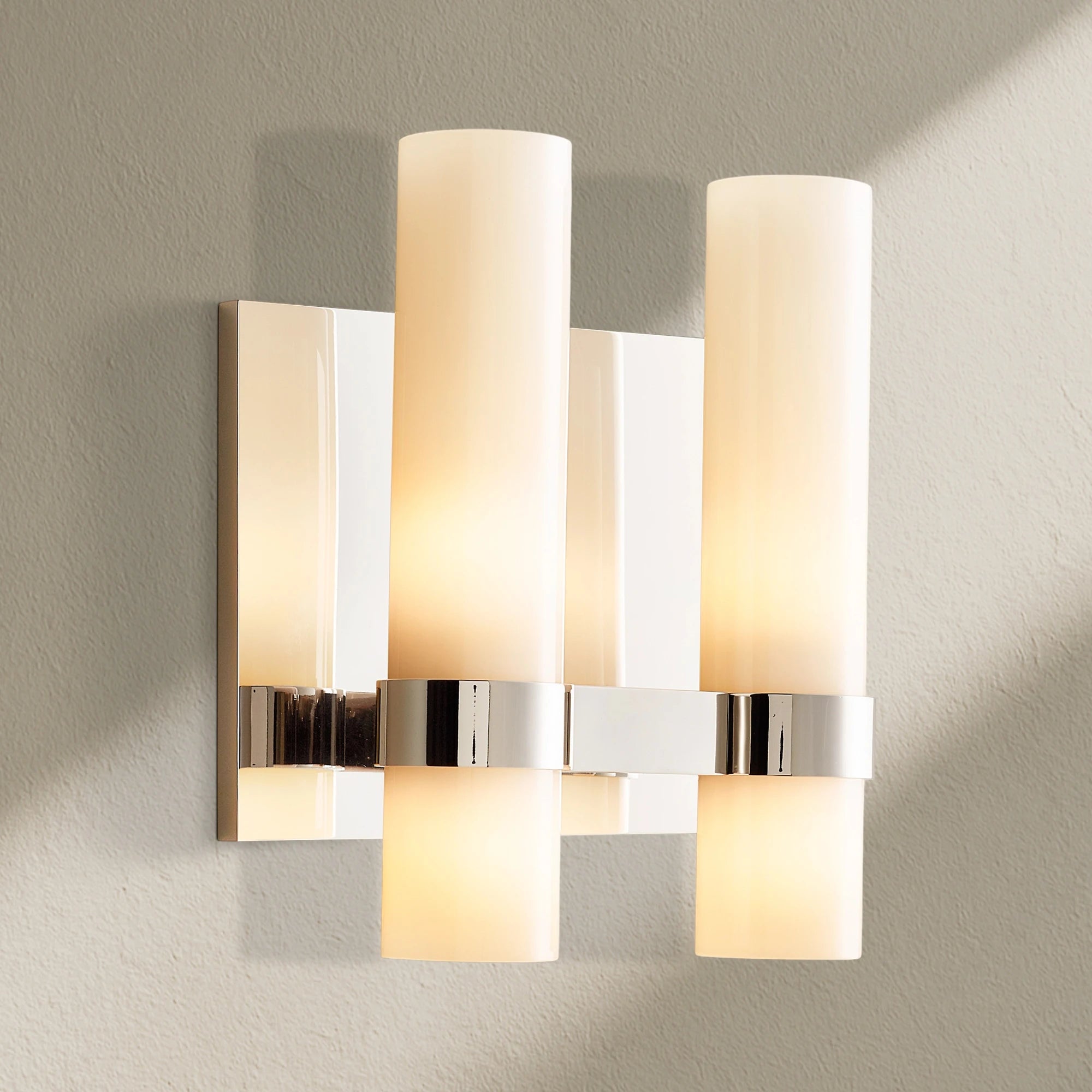 Ravfz Milk Glass Double Sconce