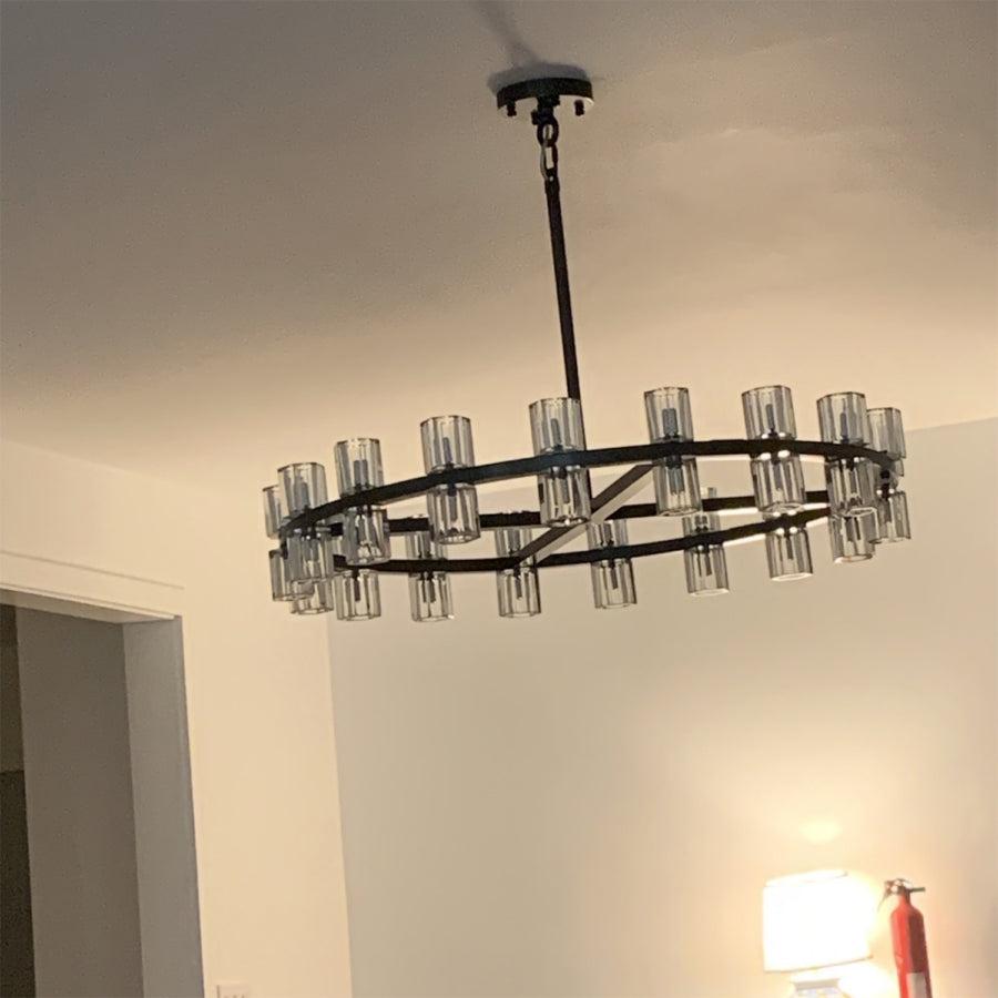 Arcachen Crystal Round Chandelier 48"