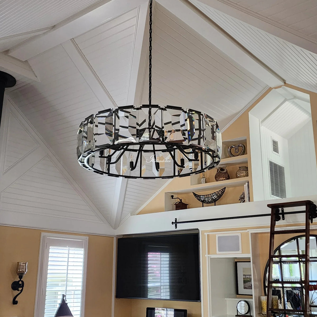 Harfz Crystal Round Chandelier 31"