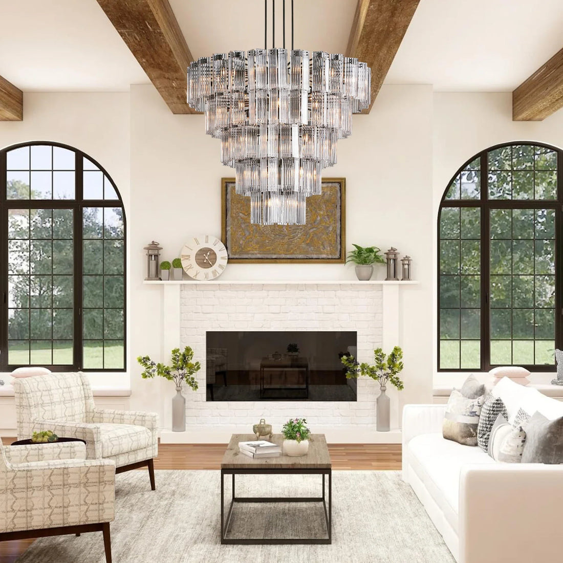 Delsie Round Chandelier 38''48''60''