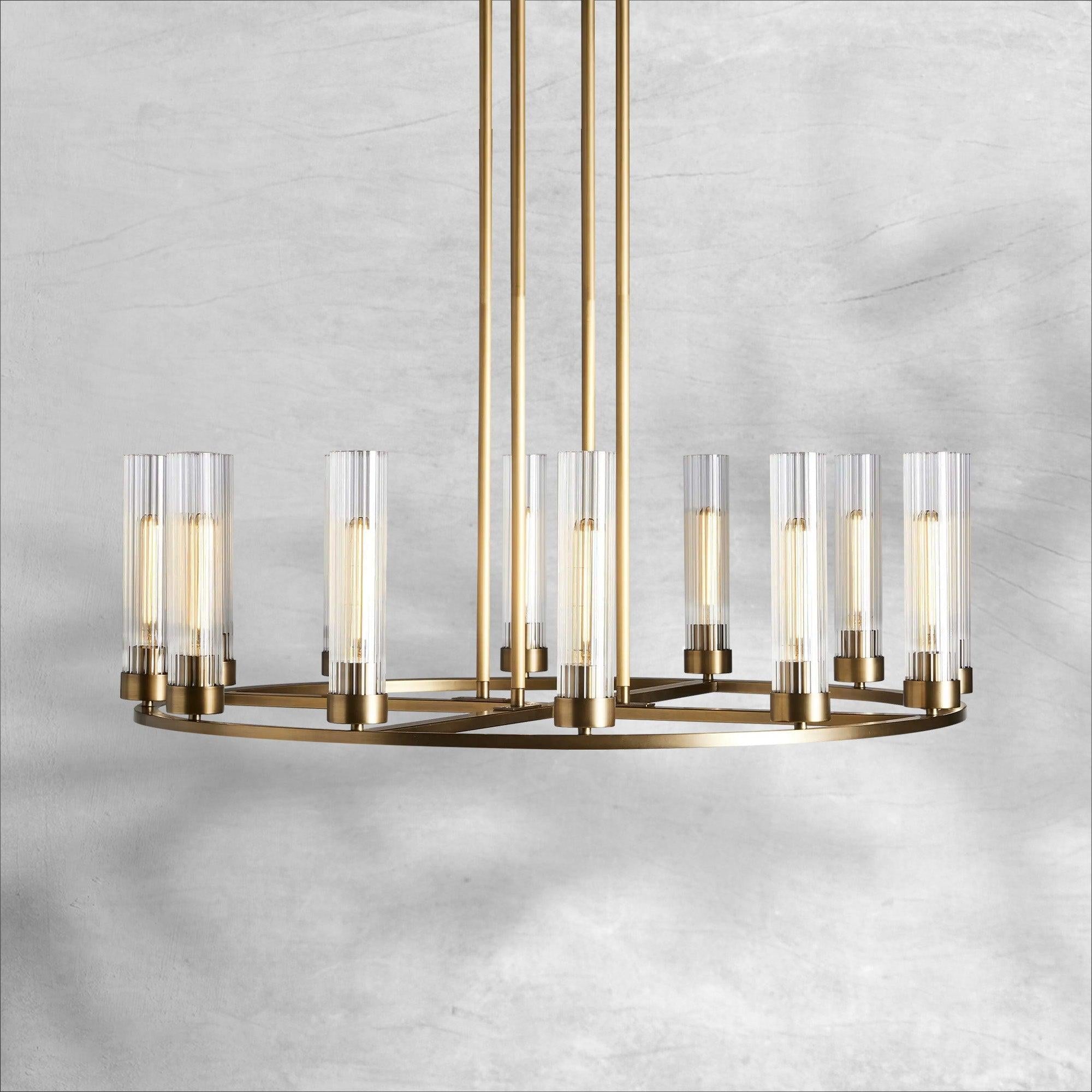 Andreas Round Chandelier 10/12 Light