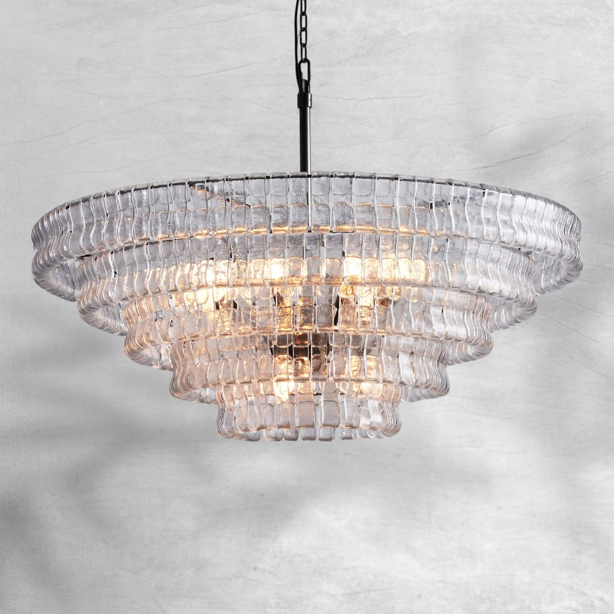 Ghiaccio Round Chandelier 24"36"48"60"