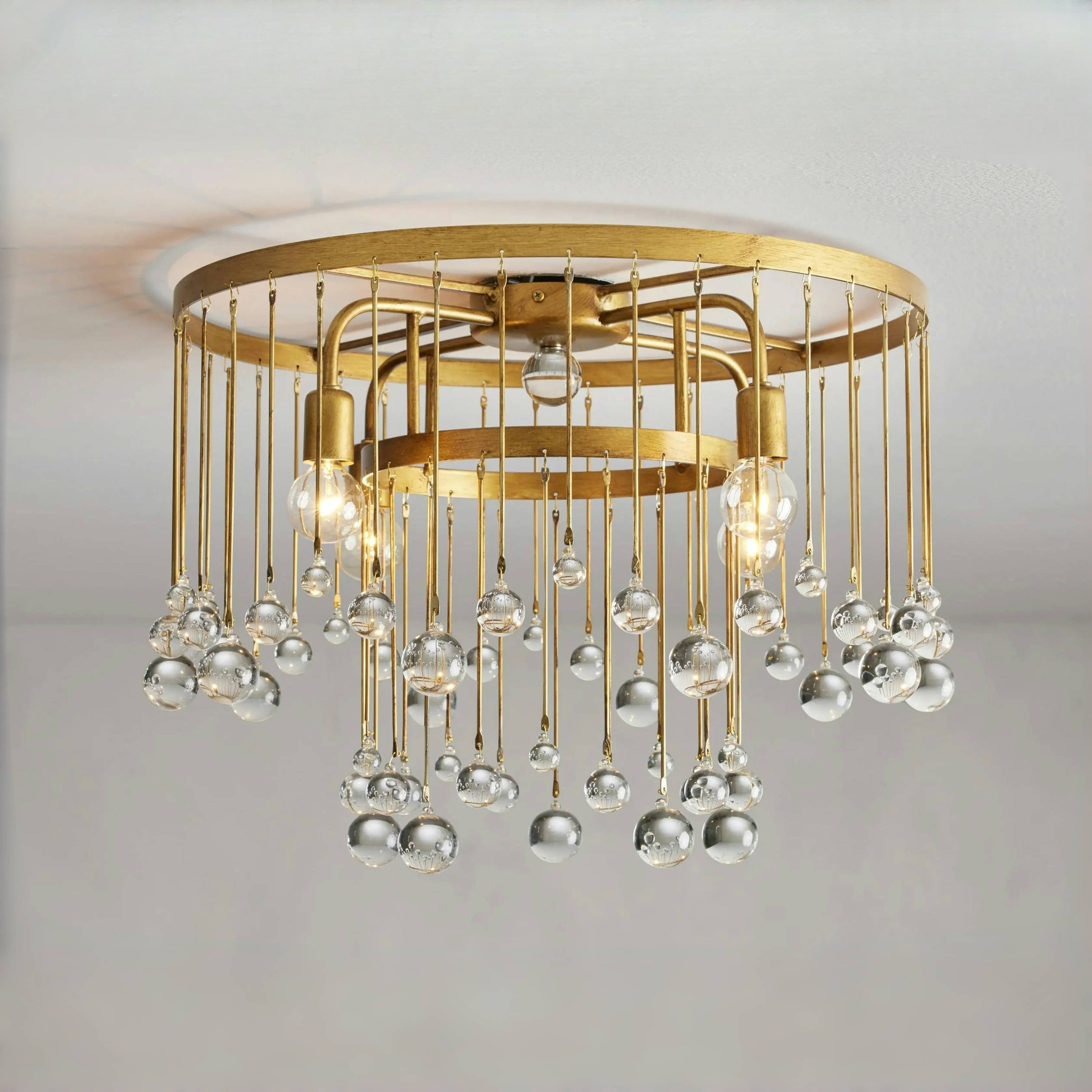 Aubrey Crystal Ball Flushmount