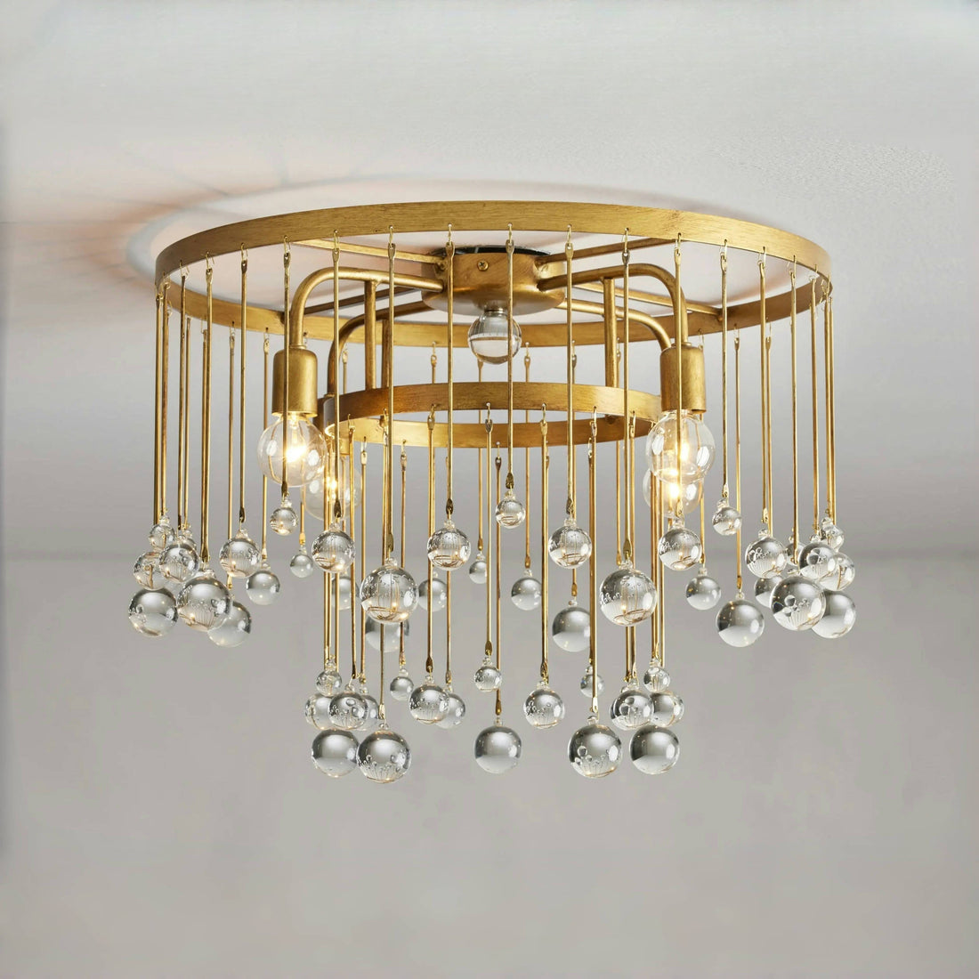 Aubrey Crystal Ball Flushmount