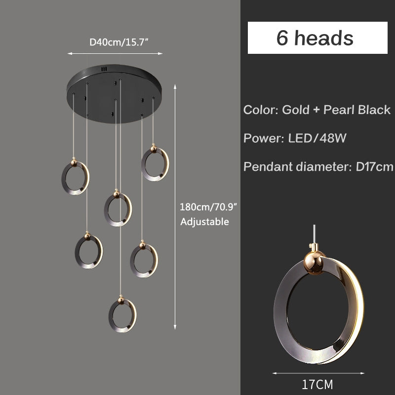 Joyfuzzy Nordic LED Ceiling Chandelier