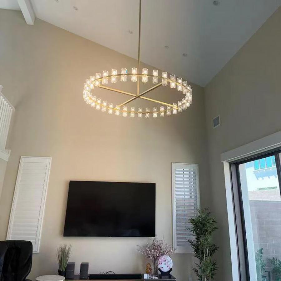 Arcachen Crystal Round Chandelier 48"