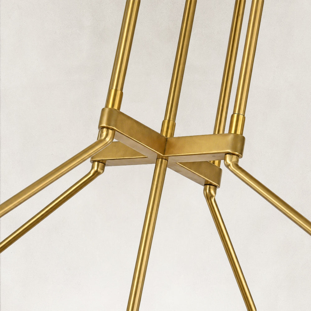Noelle Large Round Smoke Glass Chandelier