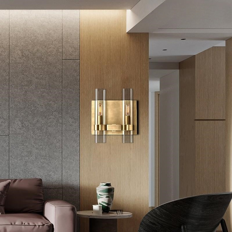 Lavefz Glass Double Wall Sconce