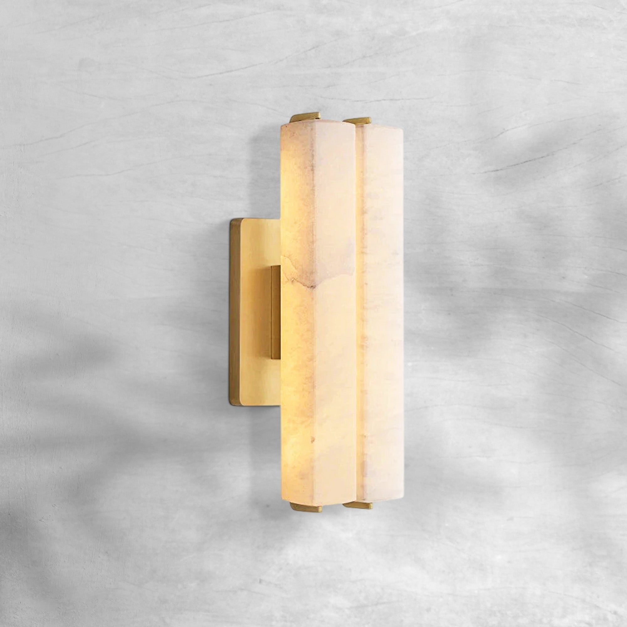 Aufz Alabaster Double Sconce