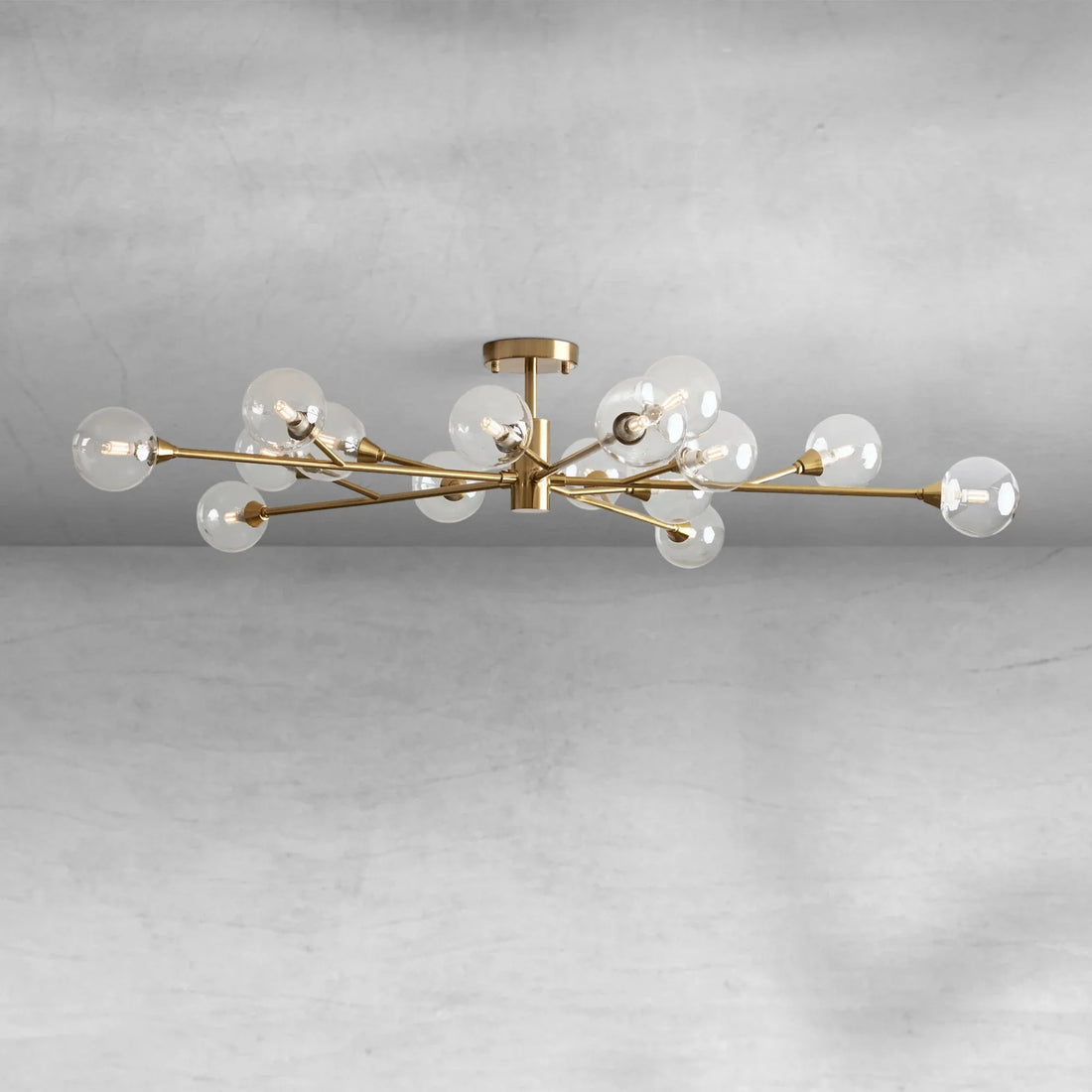 Apollo Moder Glass Ball Flushmount 20''36''47''