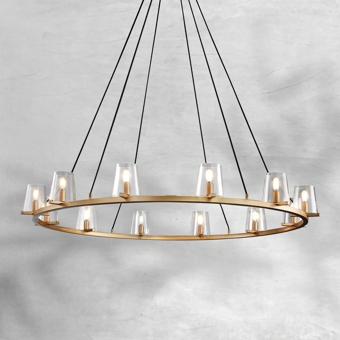 Paricia Glass Round Chandelier 36"48"60"