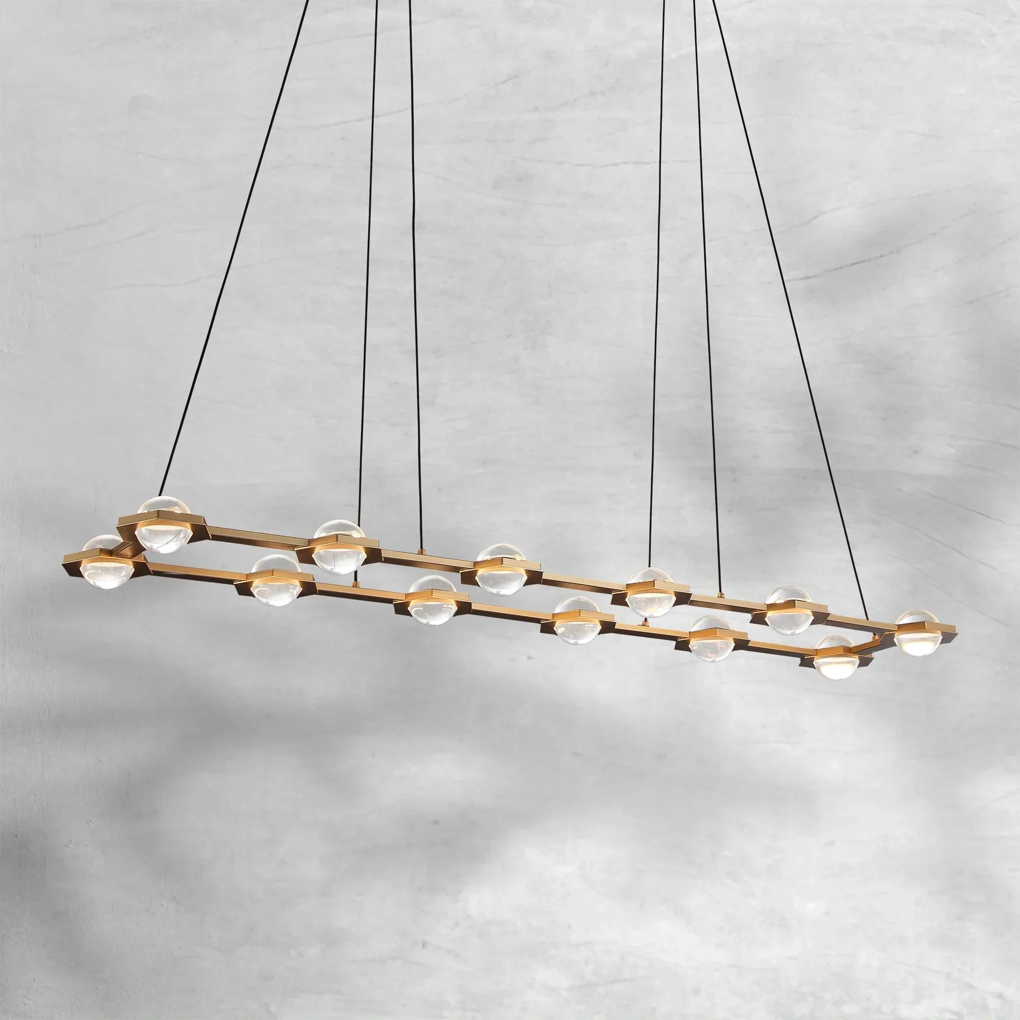 ECLFZ Rectangular Chandelier 54"72"