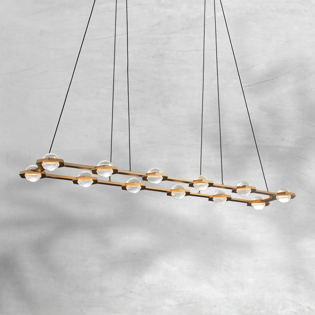 ECLFZ Rectangular Chandelier 54"72"
