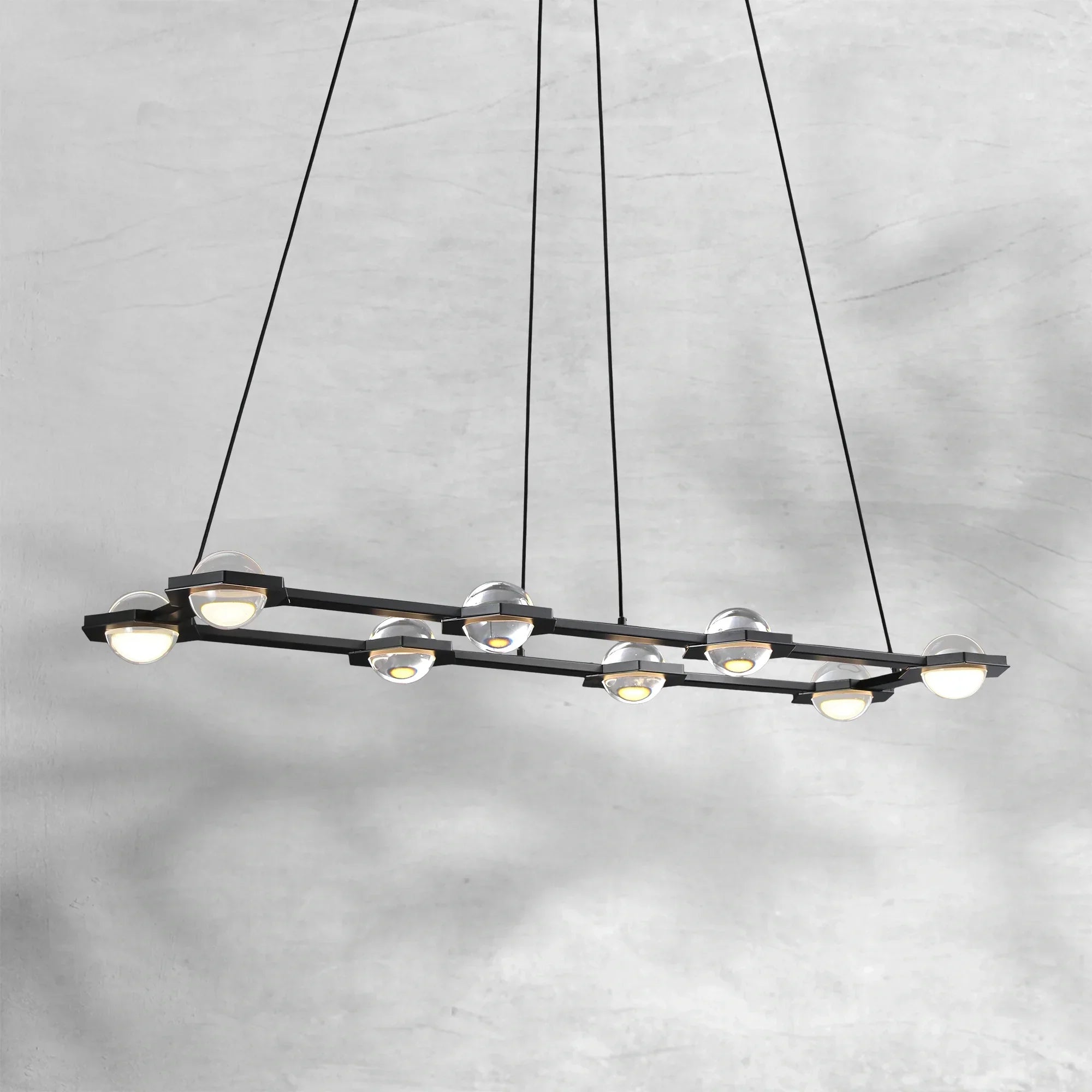 ECLFZ Rectangular Chandelier 54"72"