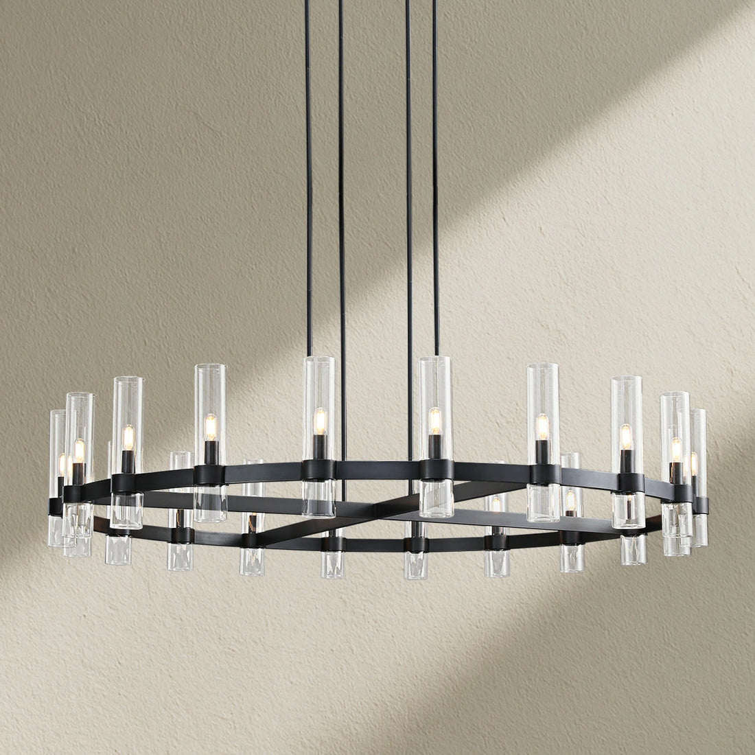 Lavefz Round Chandelier 60"