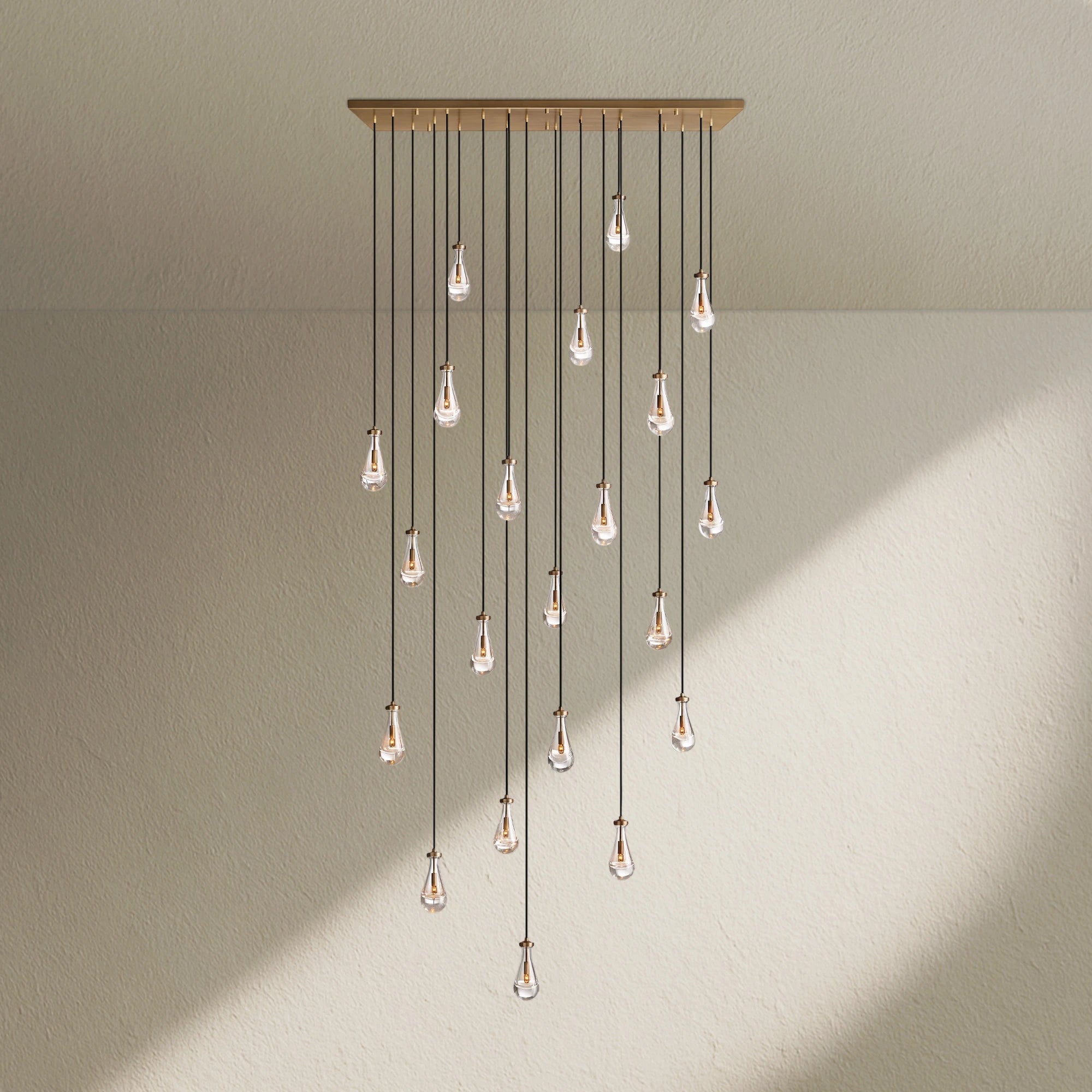 RAFZ Glass Linear Chandelier 72"