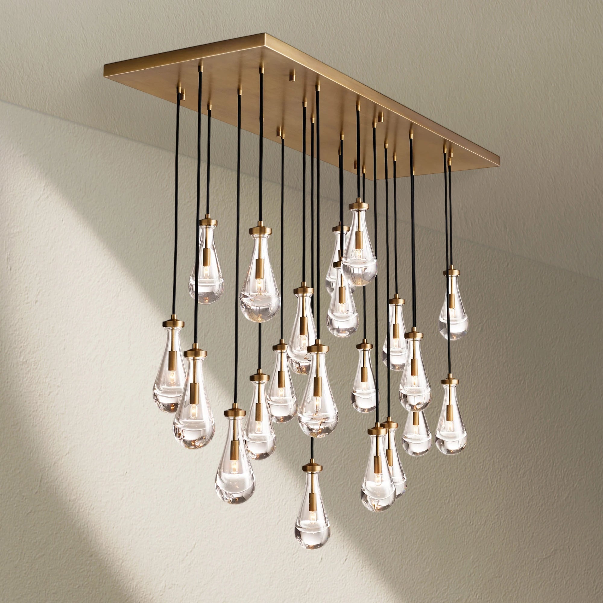 RAFZ Glass Linear Chandelier 72"