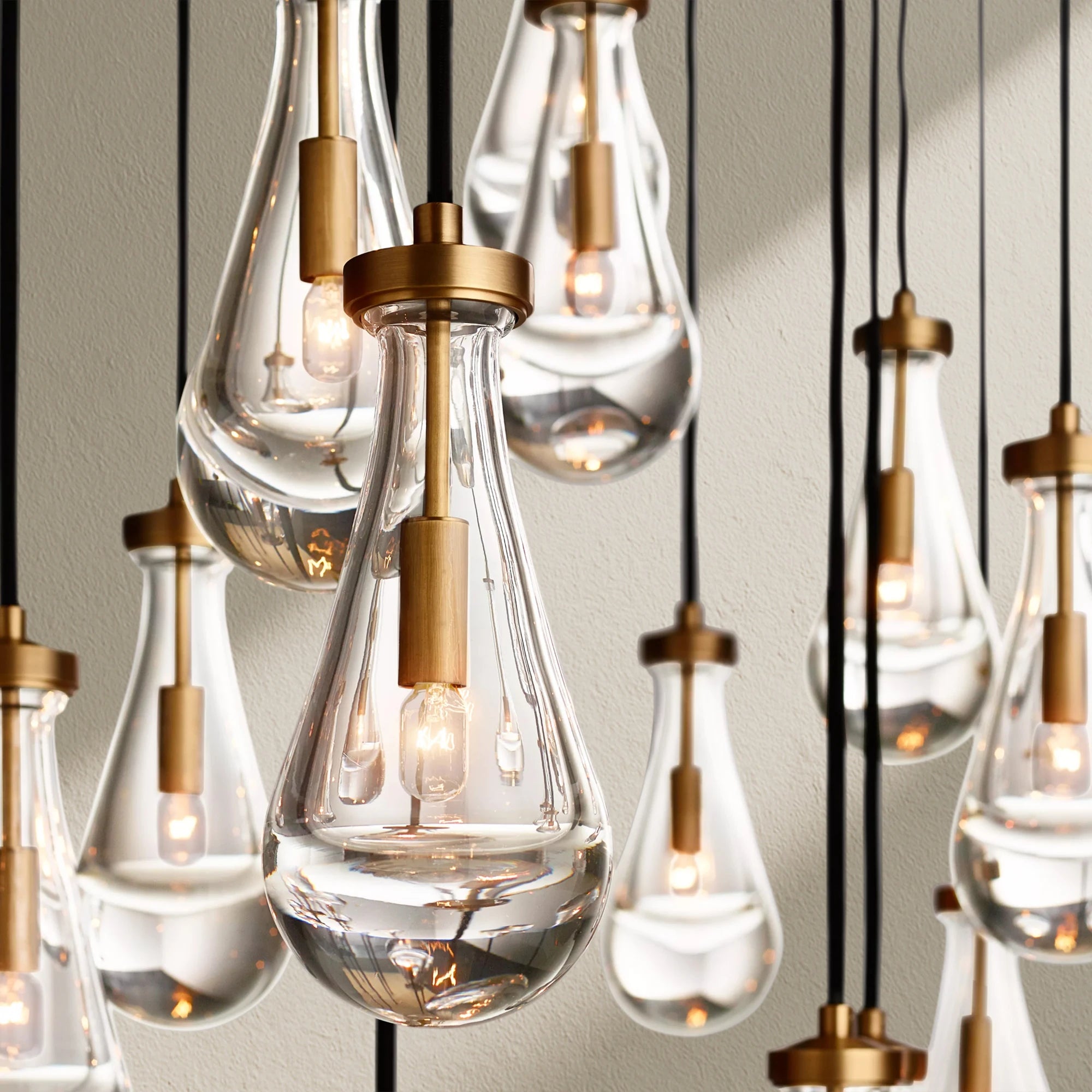 RAFZ Glass Linear Chandelier 72"