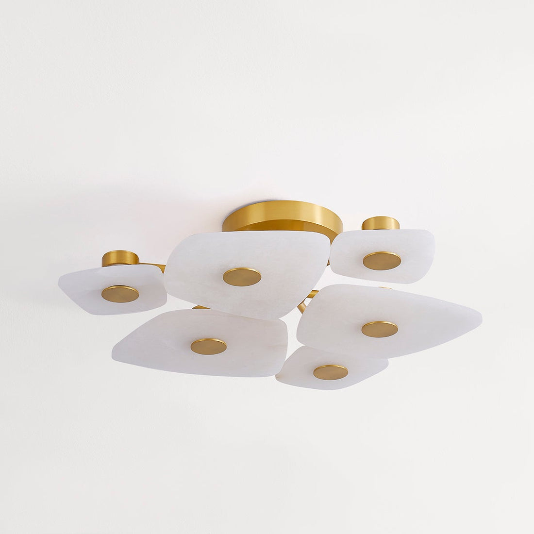 holmdel semi flush aged brass