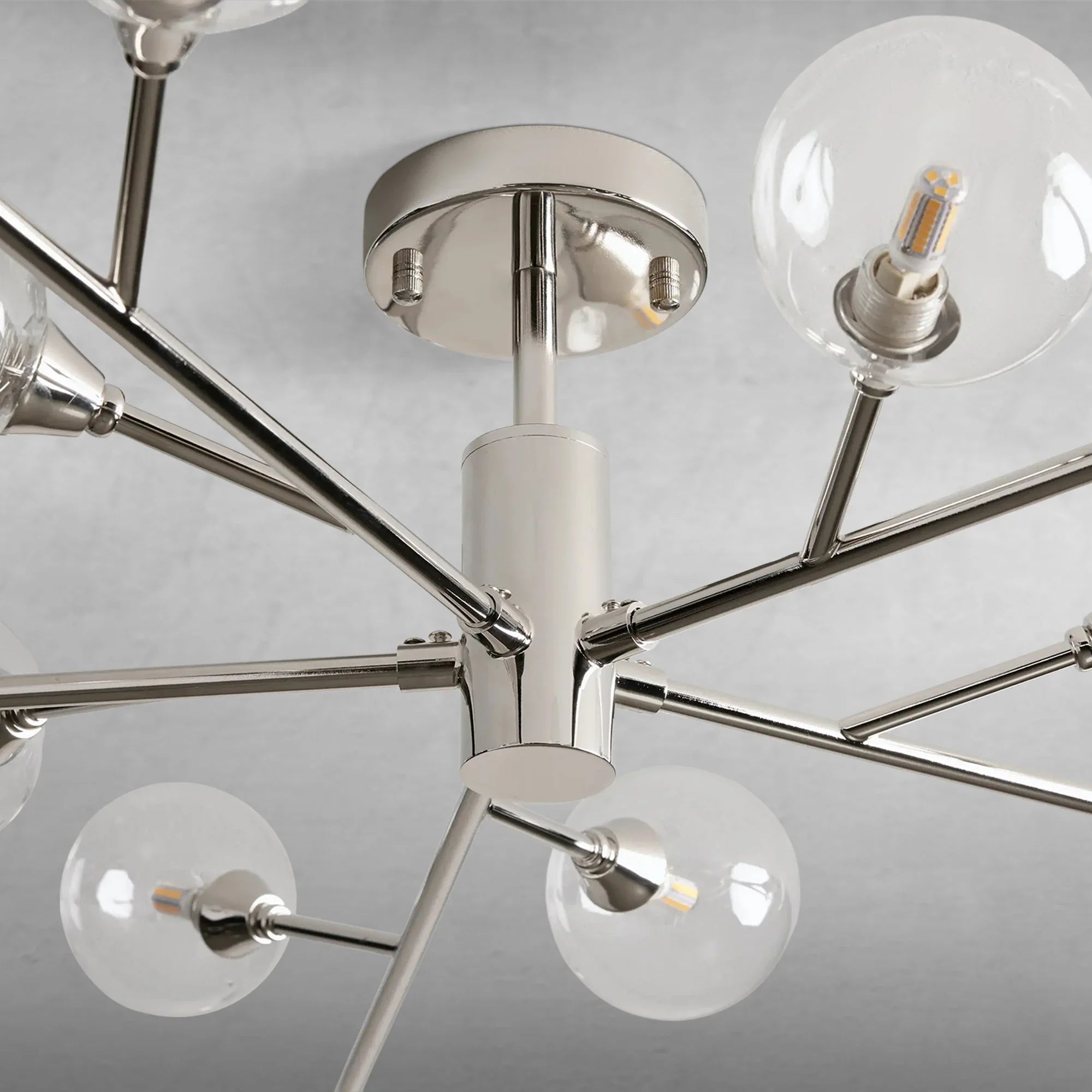 Apollo Moder Glass Ball Flushmount 20''36''47''