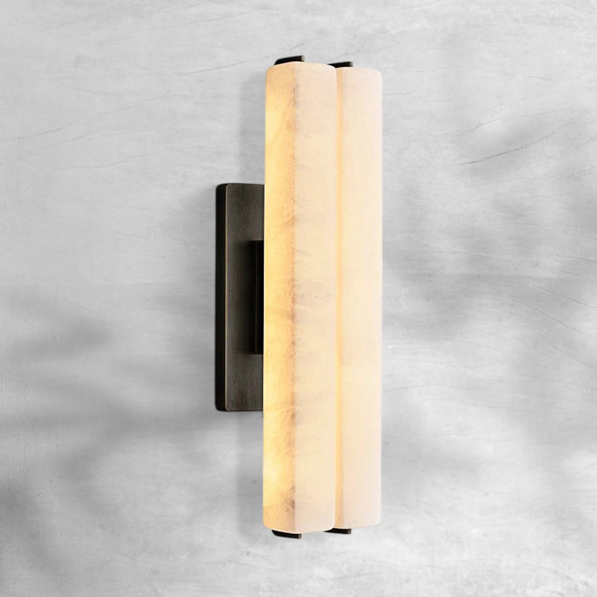 Aufz Alabaster Double Sconce