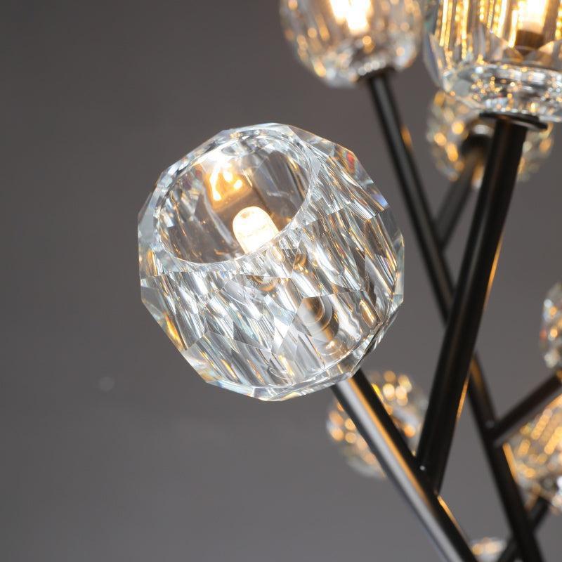 Billfz De Crystal Glass Round Chandelier 24"36"48"60"72"