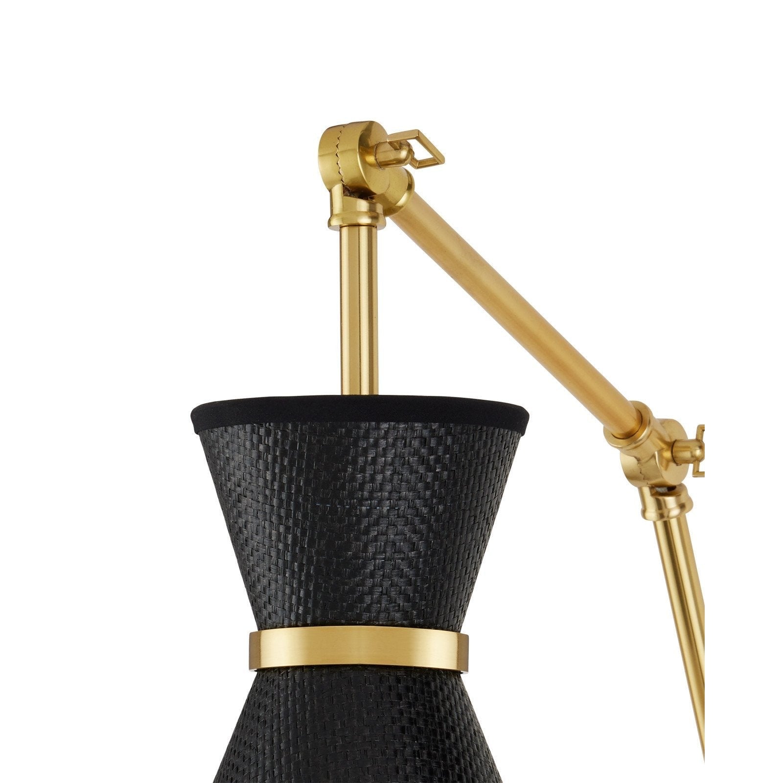 black cone shade wall sconce