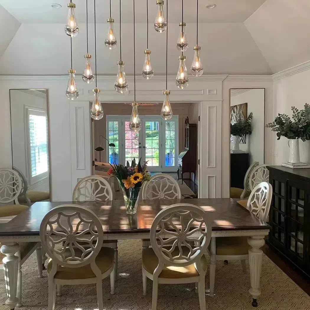 RAFZ Glass Linear Chandelier 72"