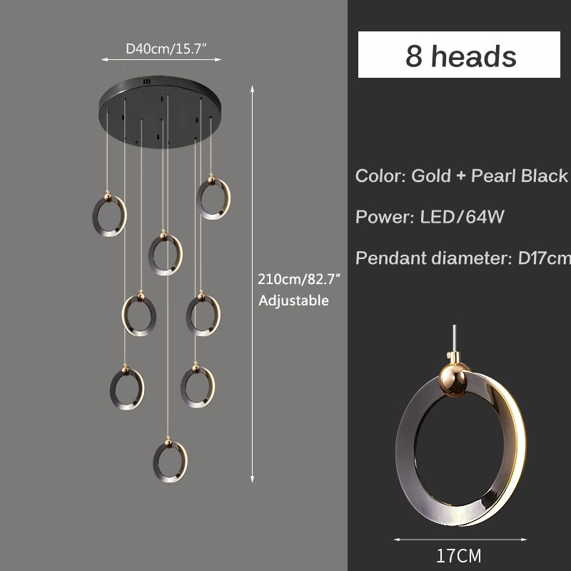 Joyfuzzy Nordic LED Ceiling Chandelier