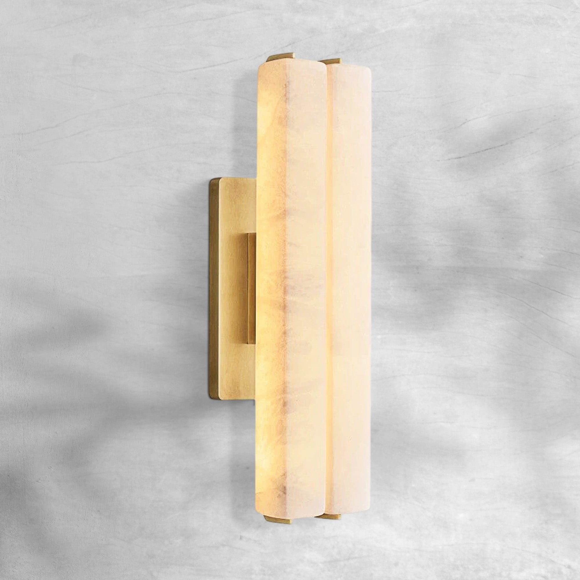 Aufz Alabaster Double Sconce
