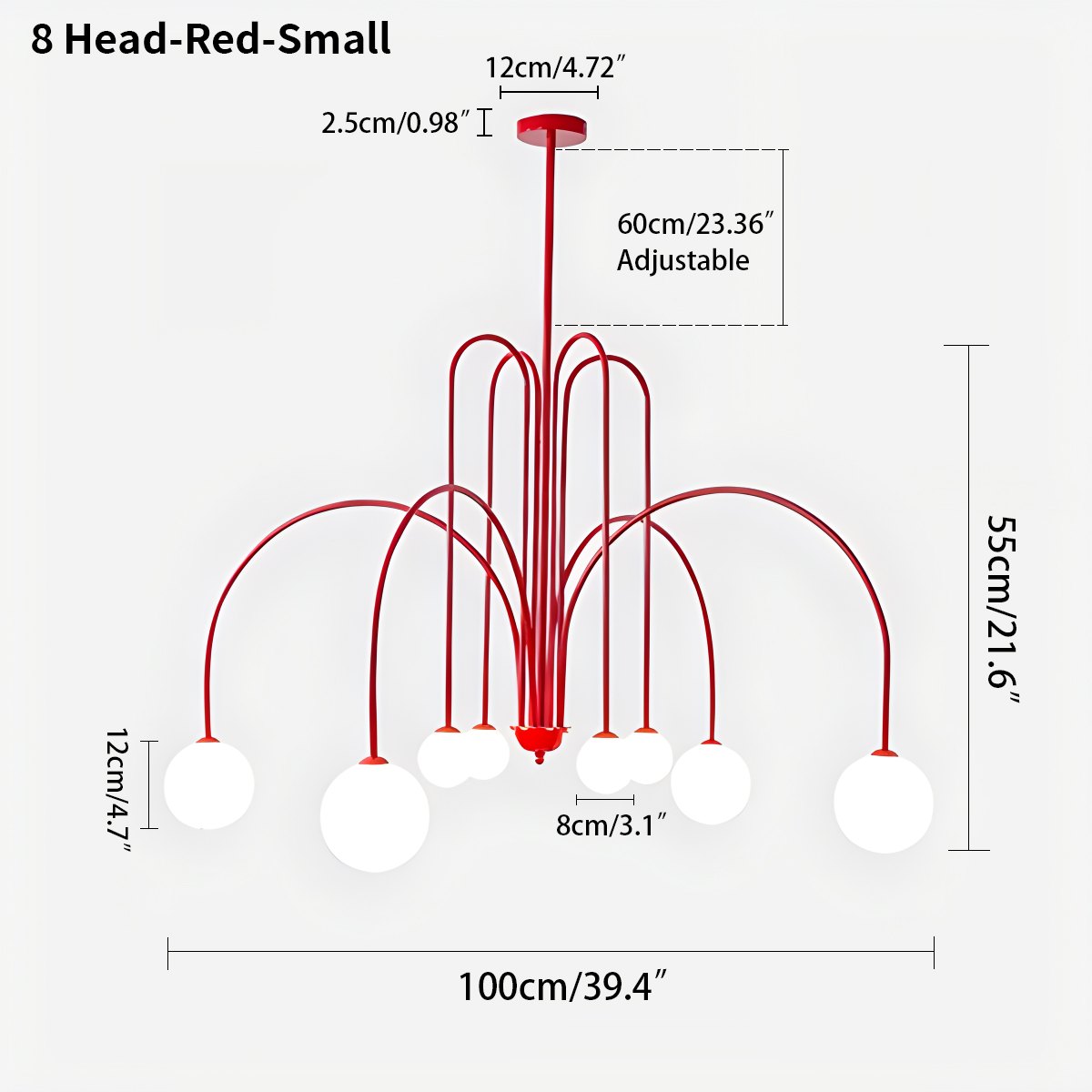 Joyfuzzy Avi Double Layer Glass Chandelier
