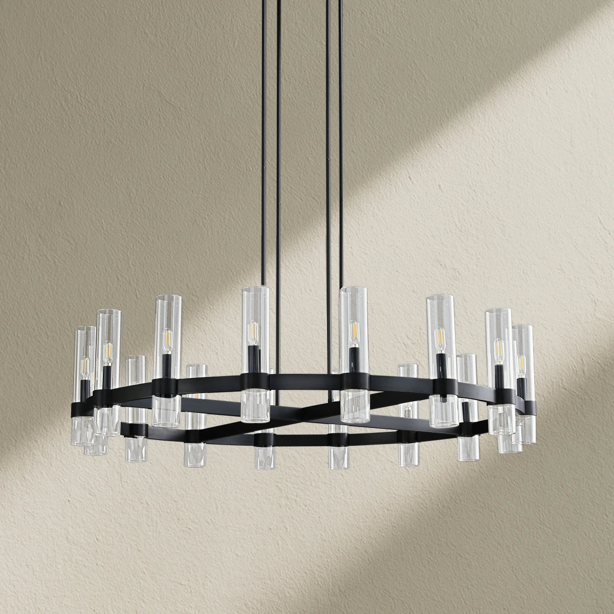 Lavefz Round Chandelier 48"
