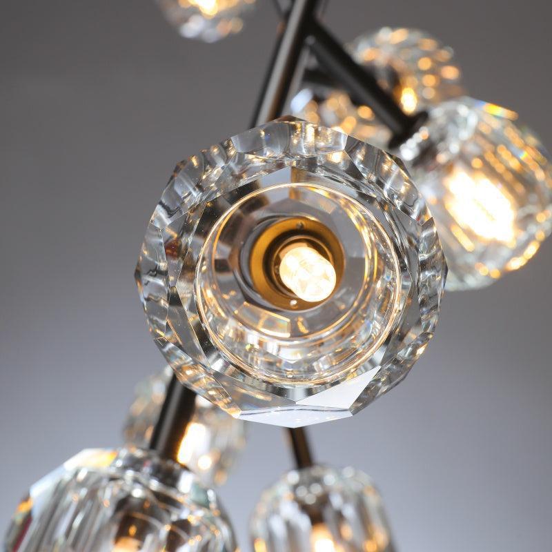 Billfz De Crystal Glass Round Chandelier 24"36"48"60"72"