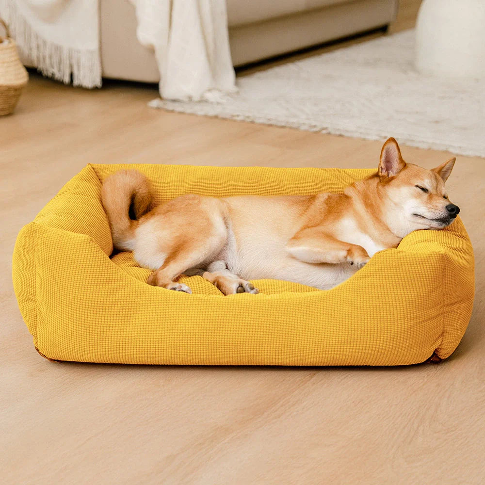 Corduroy Scratch-Resistant Breathable Detachable Comfort Dog Bed