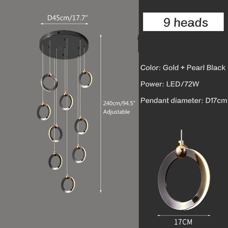 Joyfuzzy Nordic LED Ceiling Chandelier