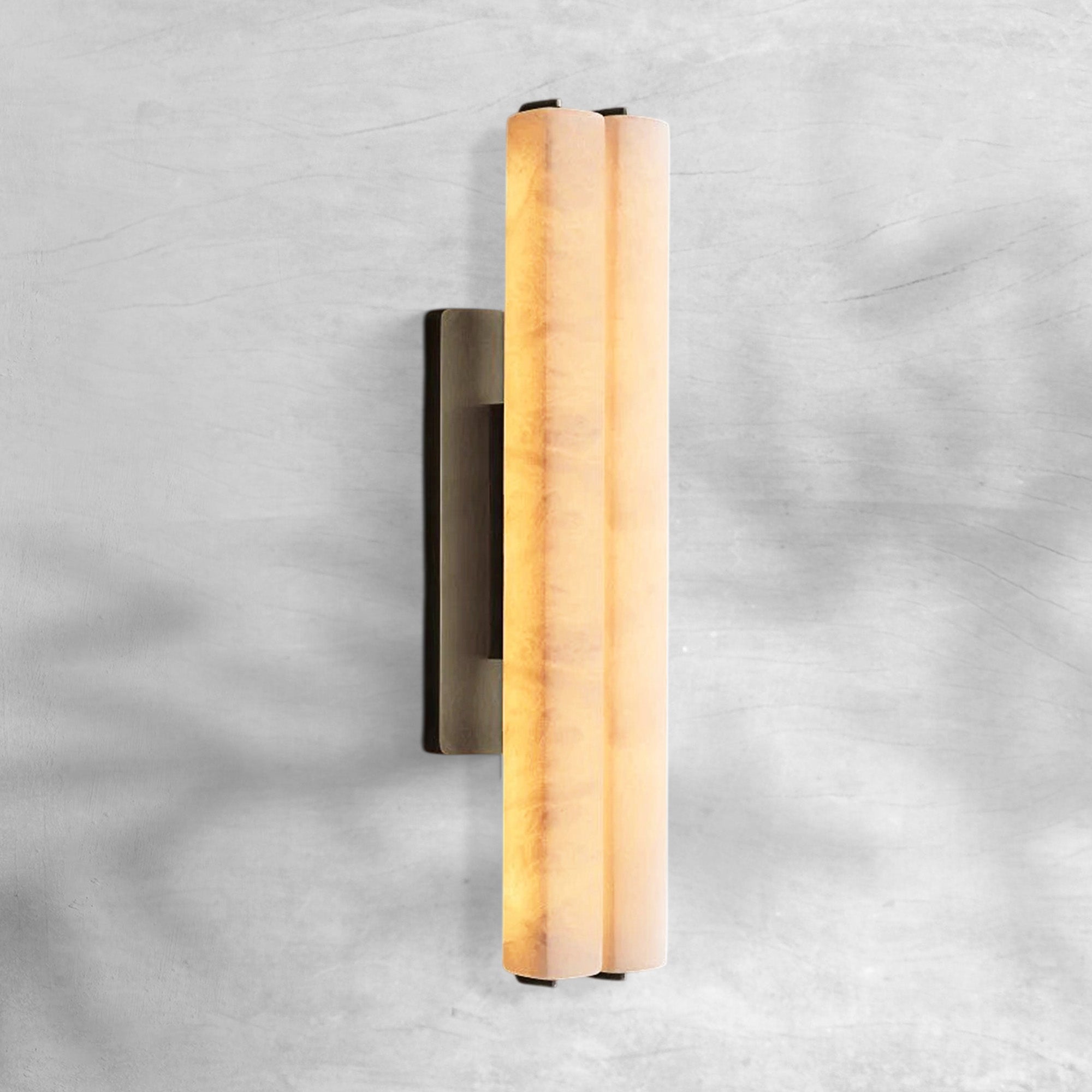 Aufz Alabaster Double Sconce