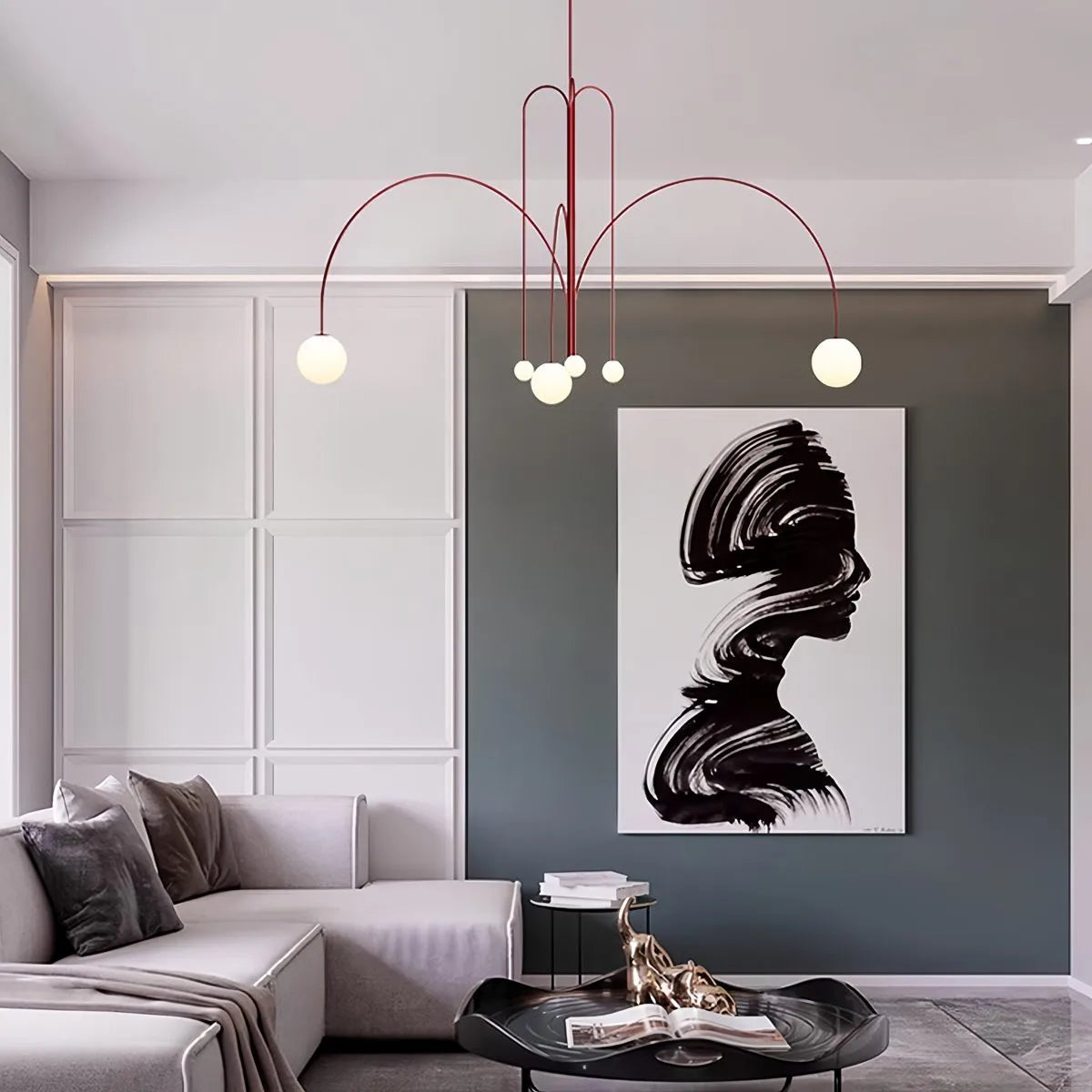 Joyfuzzy Avi Double Layer Glass Chandelier