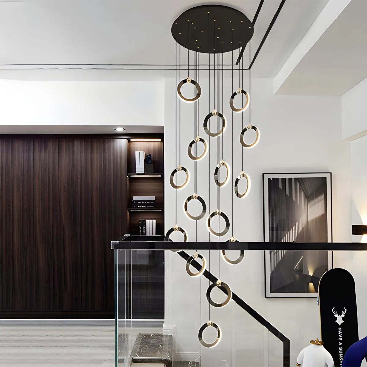 Joyfuzzy Nordic LED Ceiling Chandelier
