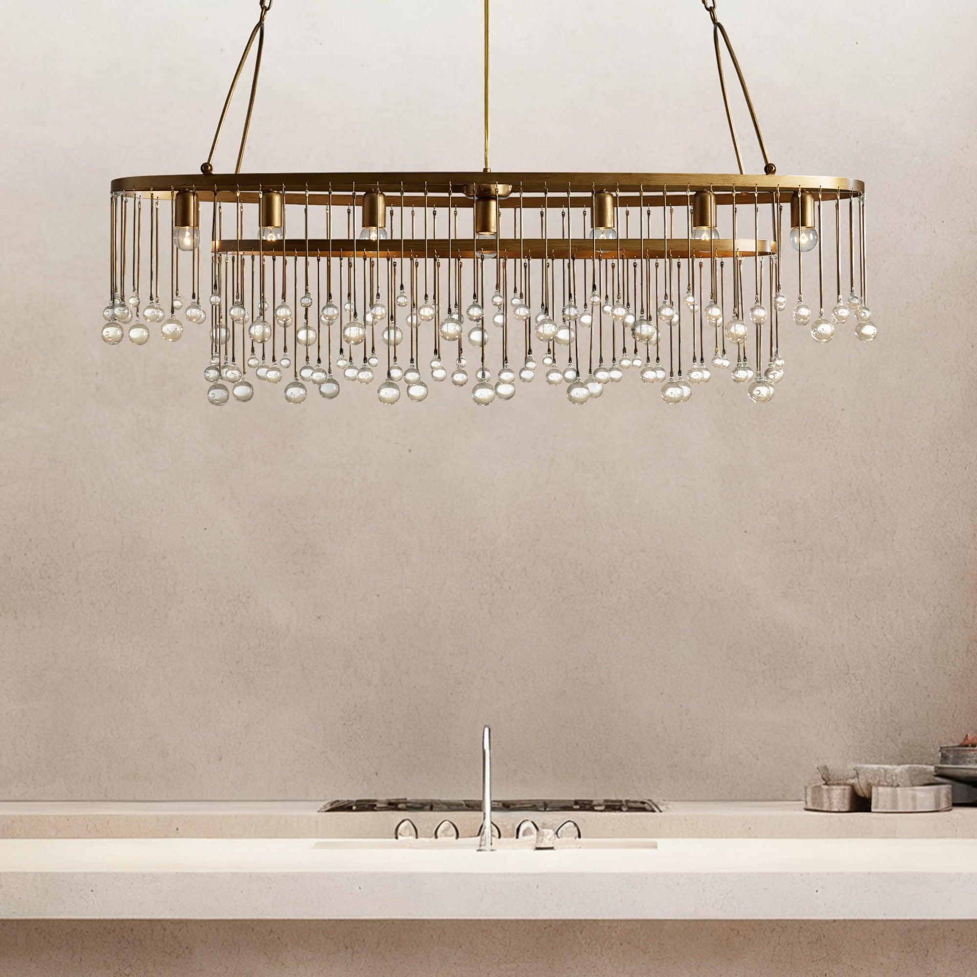 Aubrey 7 Light Oval Chandelier