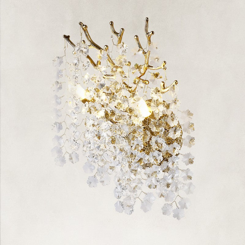 Aurelia Branches Crystal Wall Sconce 10"W