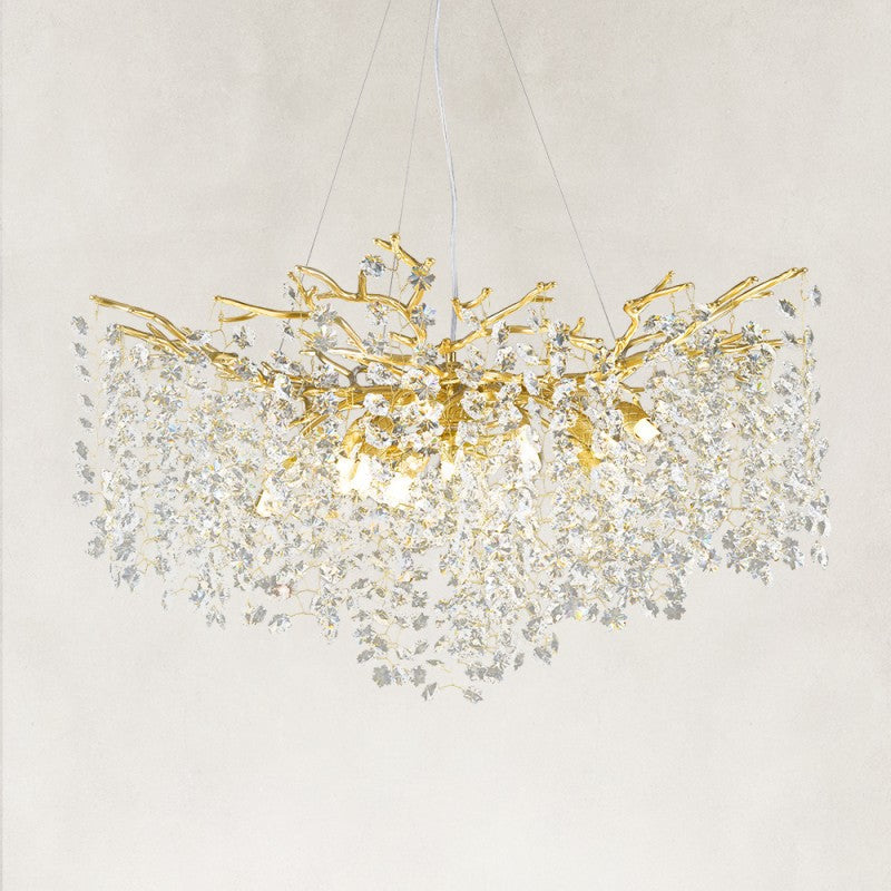 Aurelia Branches Crystal Chandelier 30"D
