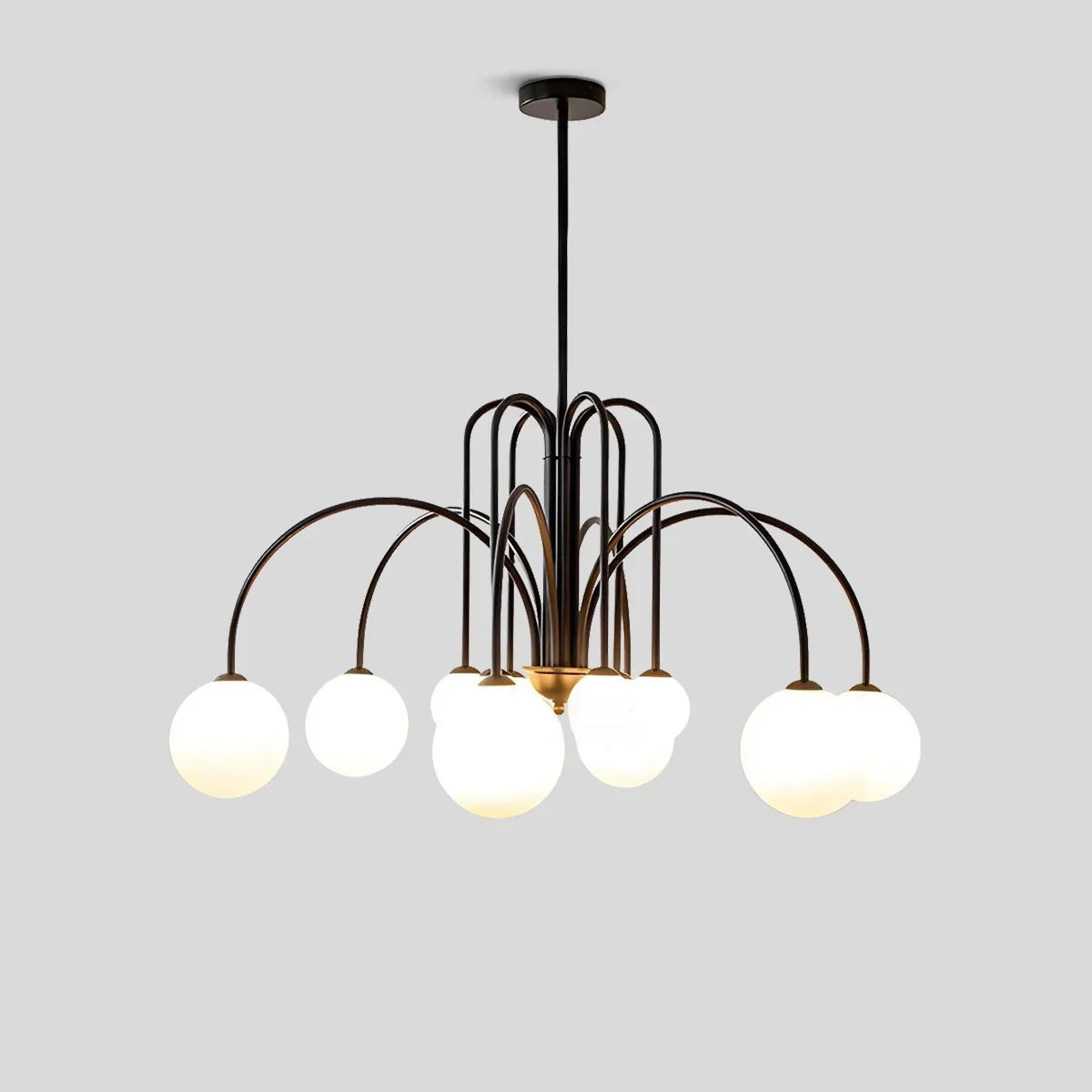 Joyfuzzy Avi Double Layer Glass Chandelier