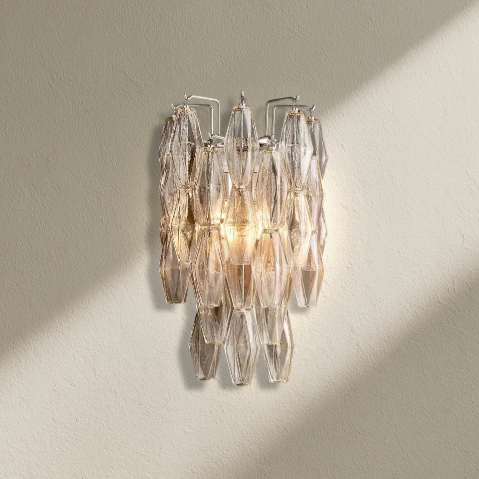 CHRAFZ Glass Short Wall Sconce