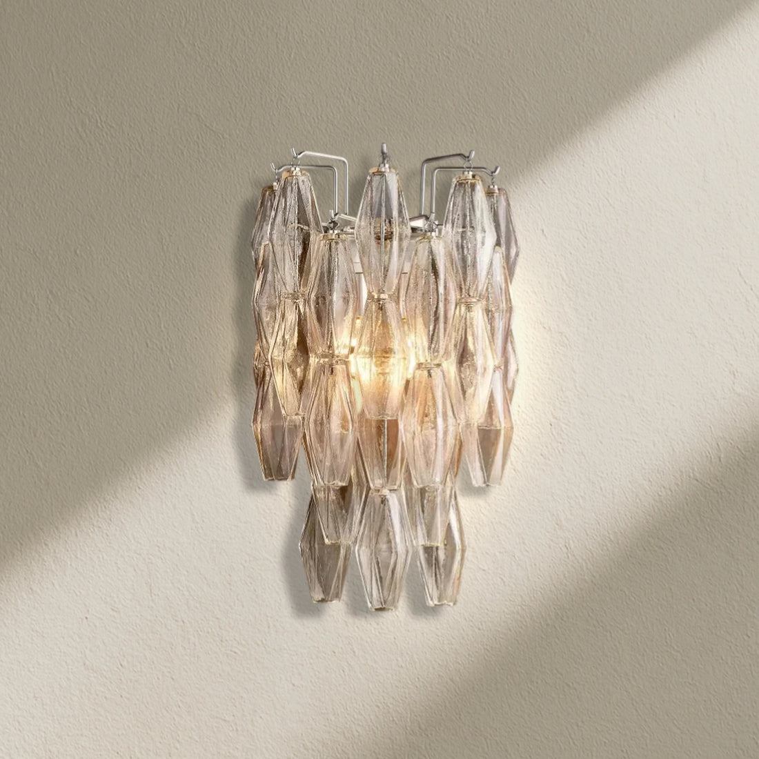 CHRAFZ Glass Short Wall Sconce
