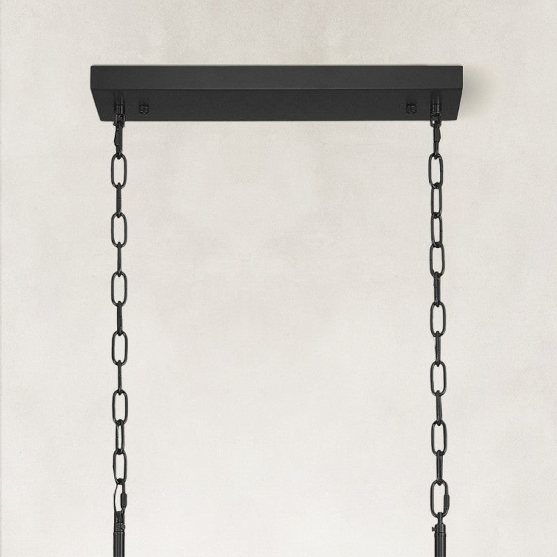 Cala Alabaster Rectangular Chandelier 40"