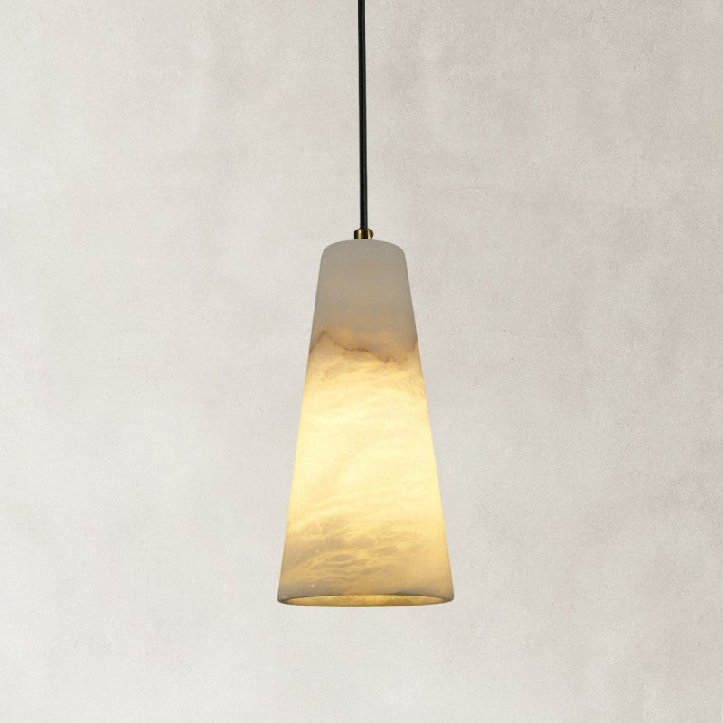 Canto Conical Alabaster Pendant 10"H