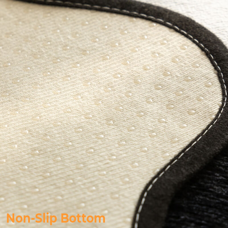 Classic Black Irregular-Shaped Chenille Anti-Scratch Non-Slip Couch Cover